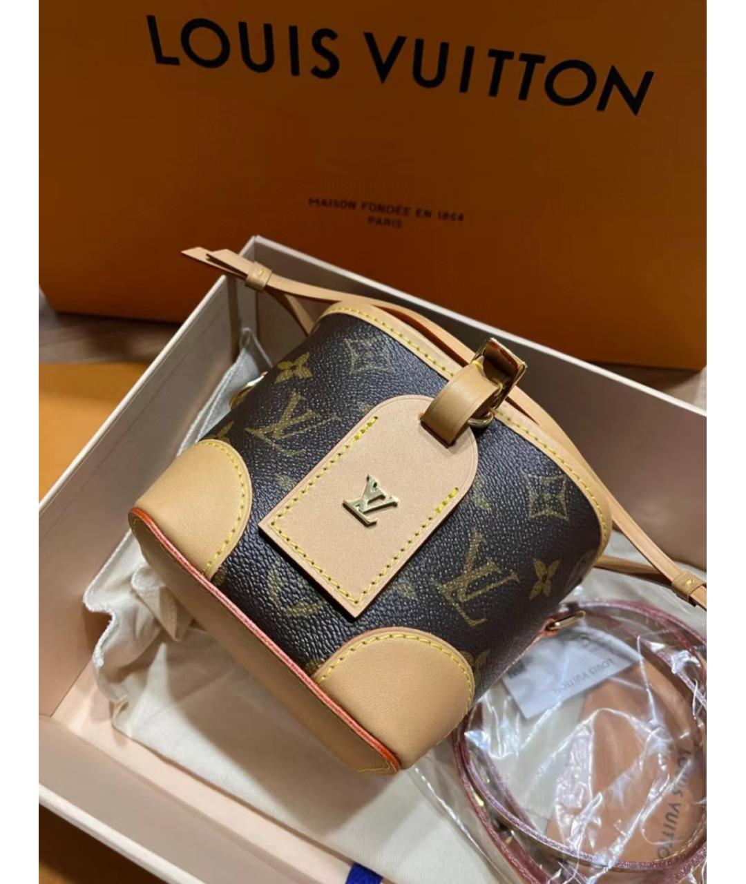 LOUIS VUITTON Коричневая сумка через плечо, фото 6