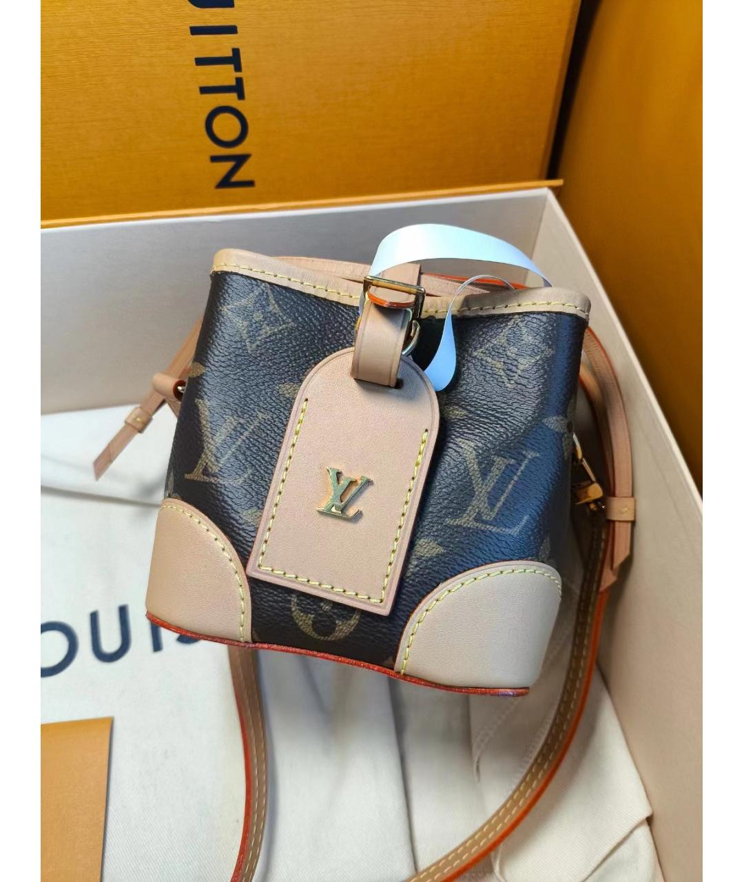 LOUIS VUITTON Коричневая сумка через плечо, фото 3