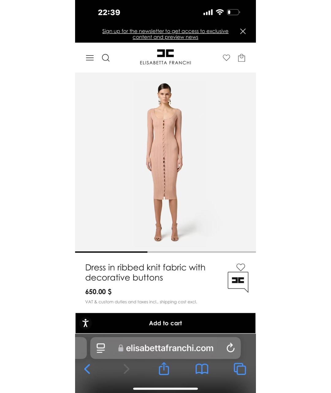 ELISABETTA FRANCHI Коричневое вискозное повседневное платье, фото 6
