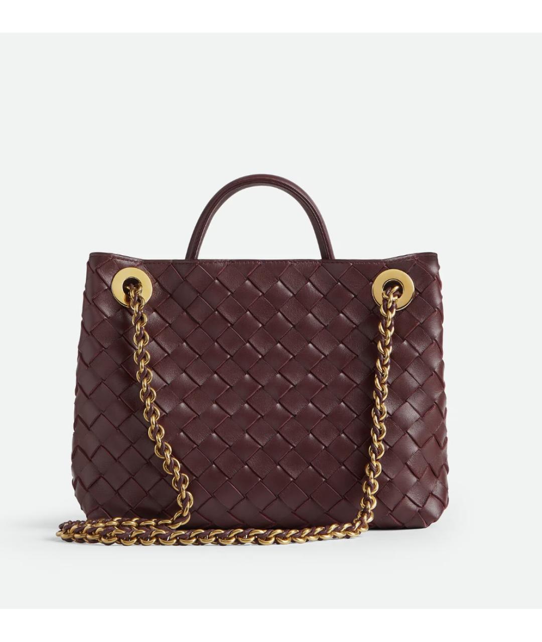BOTTEGA VENETA Коричневая кожаная сумка с короткими ручками, фото 2