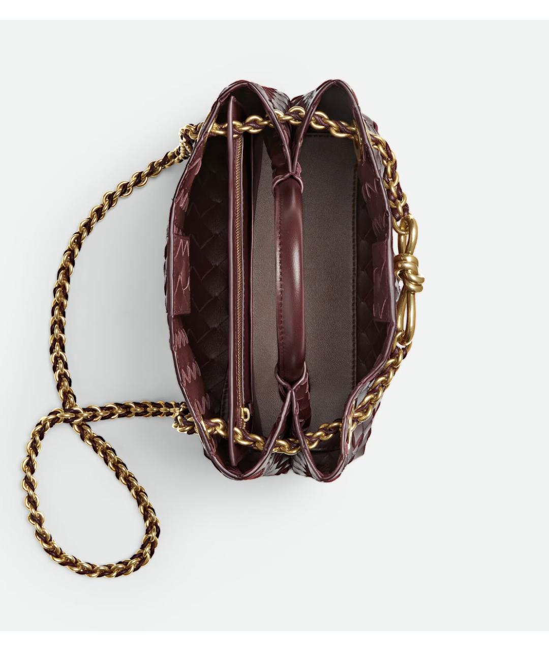 BOTTEGA VENETA Коричневая кожаная сумка с короткими ручками, фото 4