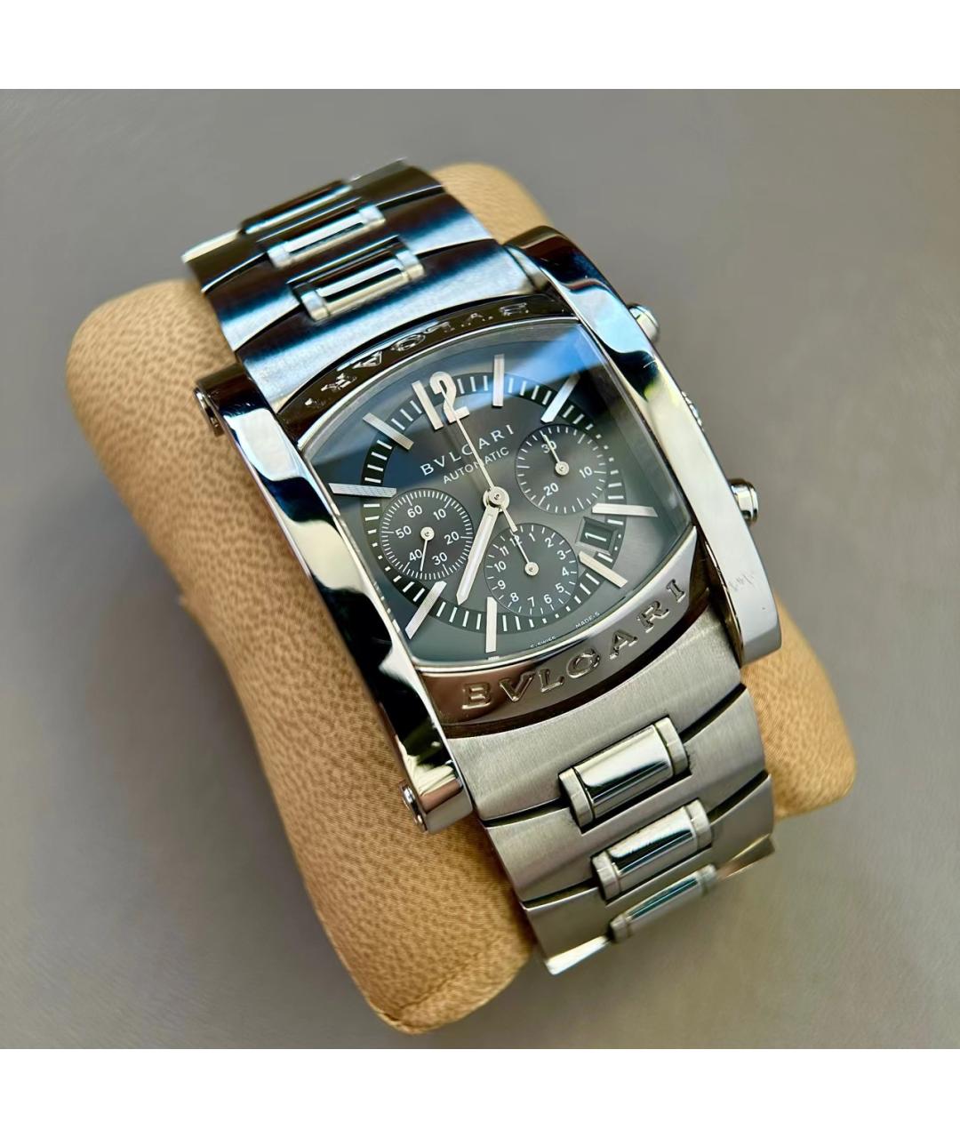 BVLGARI Серебряные металлические часы, фото 4