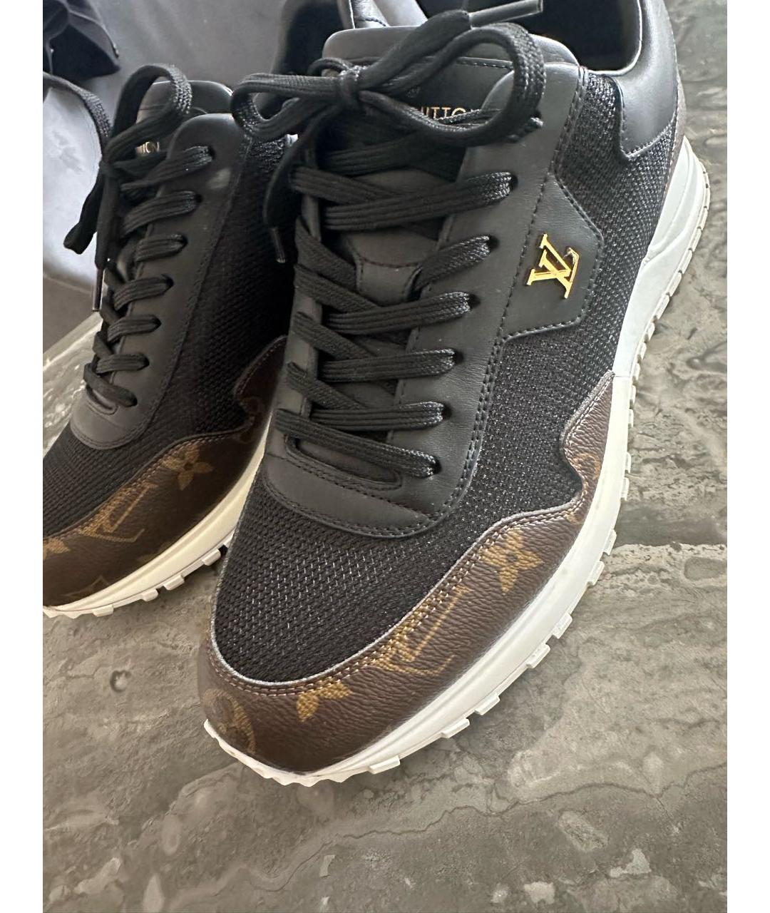 LOUIS VUITTON Черные низкие кроссовки / кеды, фото 2