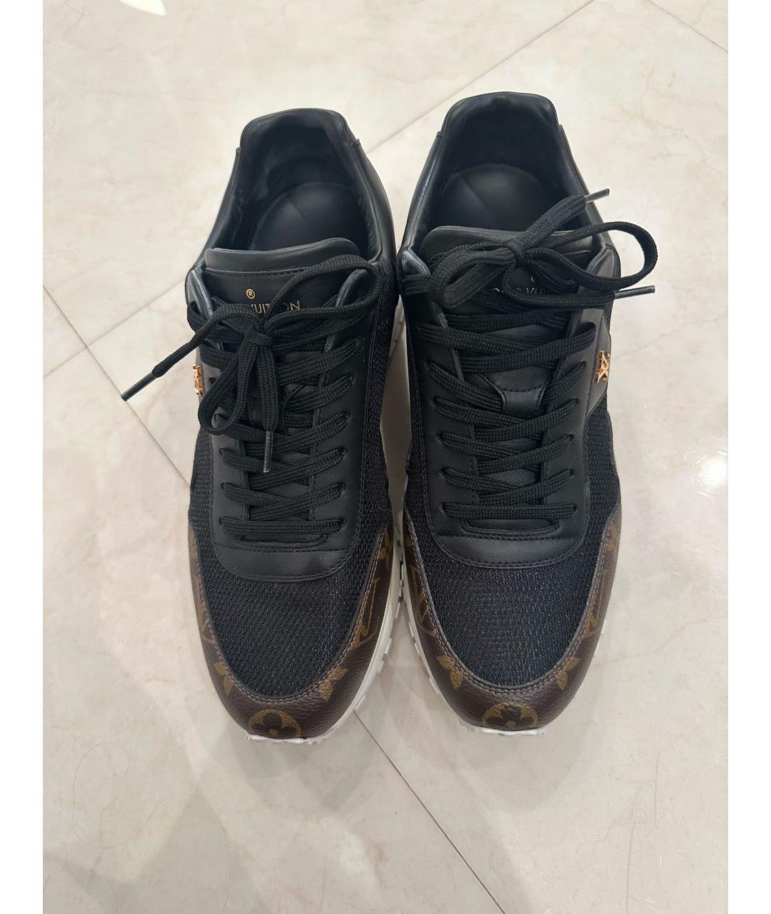 LOUIS VUITTON Черные низкие кроссовки / кеды, фото 4