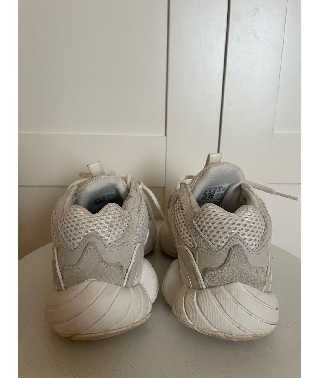 YEEZY Бежевые замшевые кроссовки, фото 4