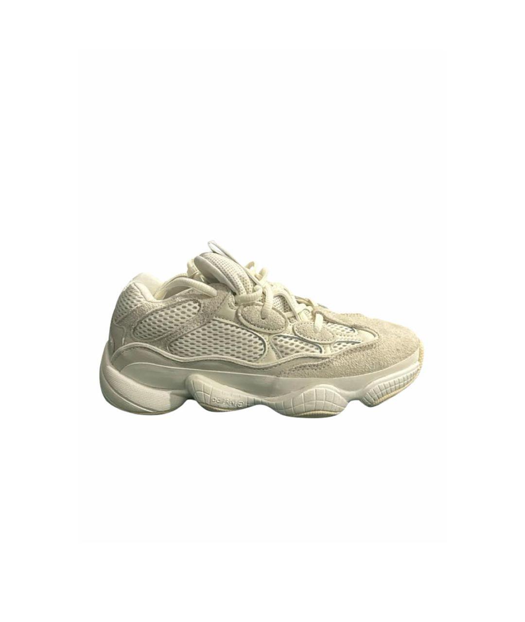YEEZY Бежевые замшевые кроссовки, фото 6