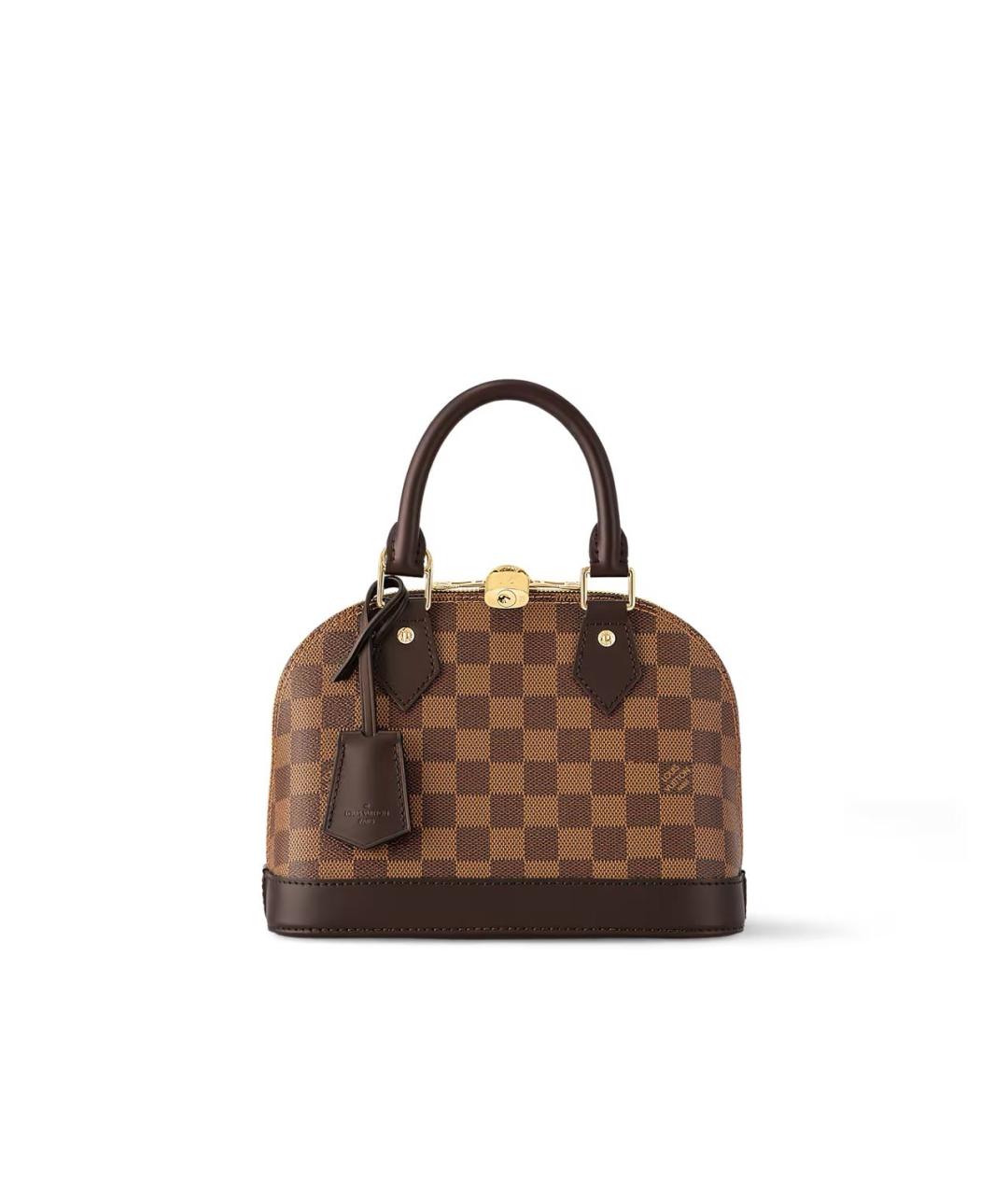 LOUIS VUITTON Коричневая сумка с короткими ручками, фото 1
