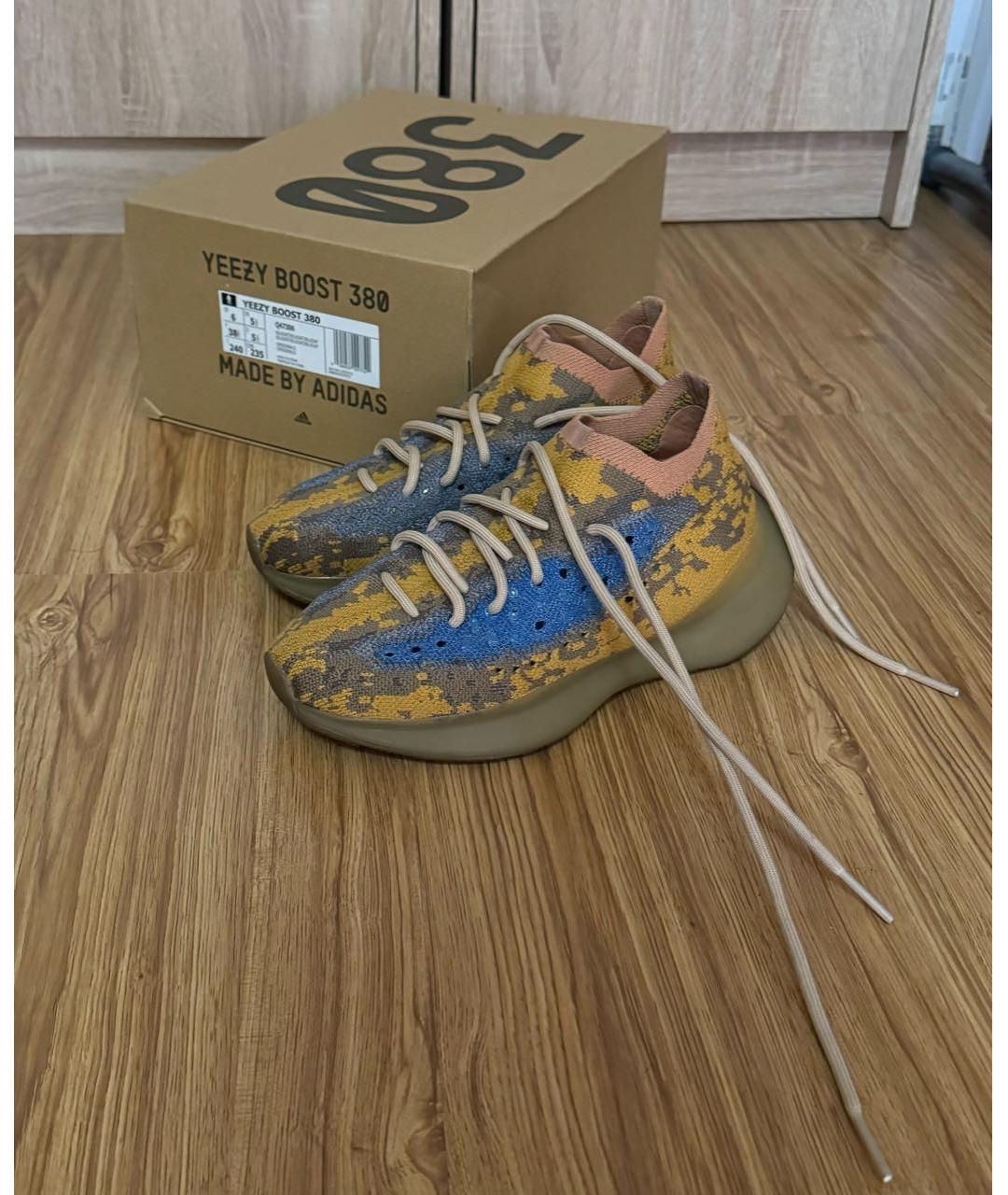 ADIDAS YEEZY Мульти текстильные кроссовки, фото 9