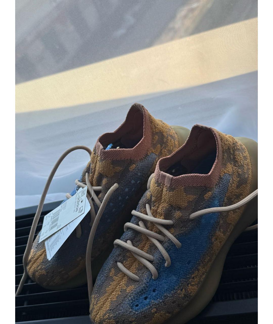 ADIDAS YEEZY Мульти текстильные кроссовки, фото 4