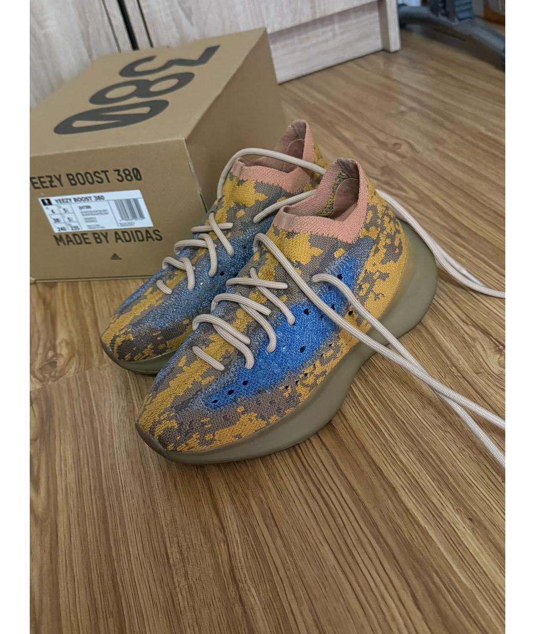 ADIDAS YEEZY Мульти текстильные кроссовки, фото 2