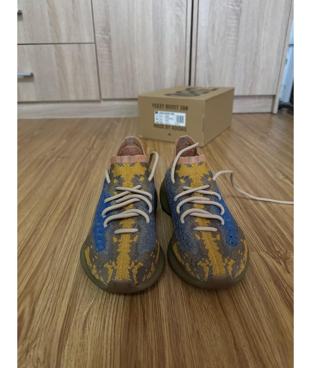 ADIDAS YEEZY Мульти текстильные кроссовки, фото 4