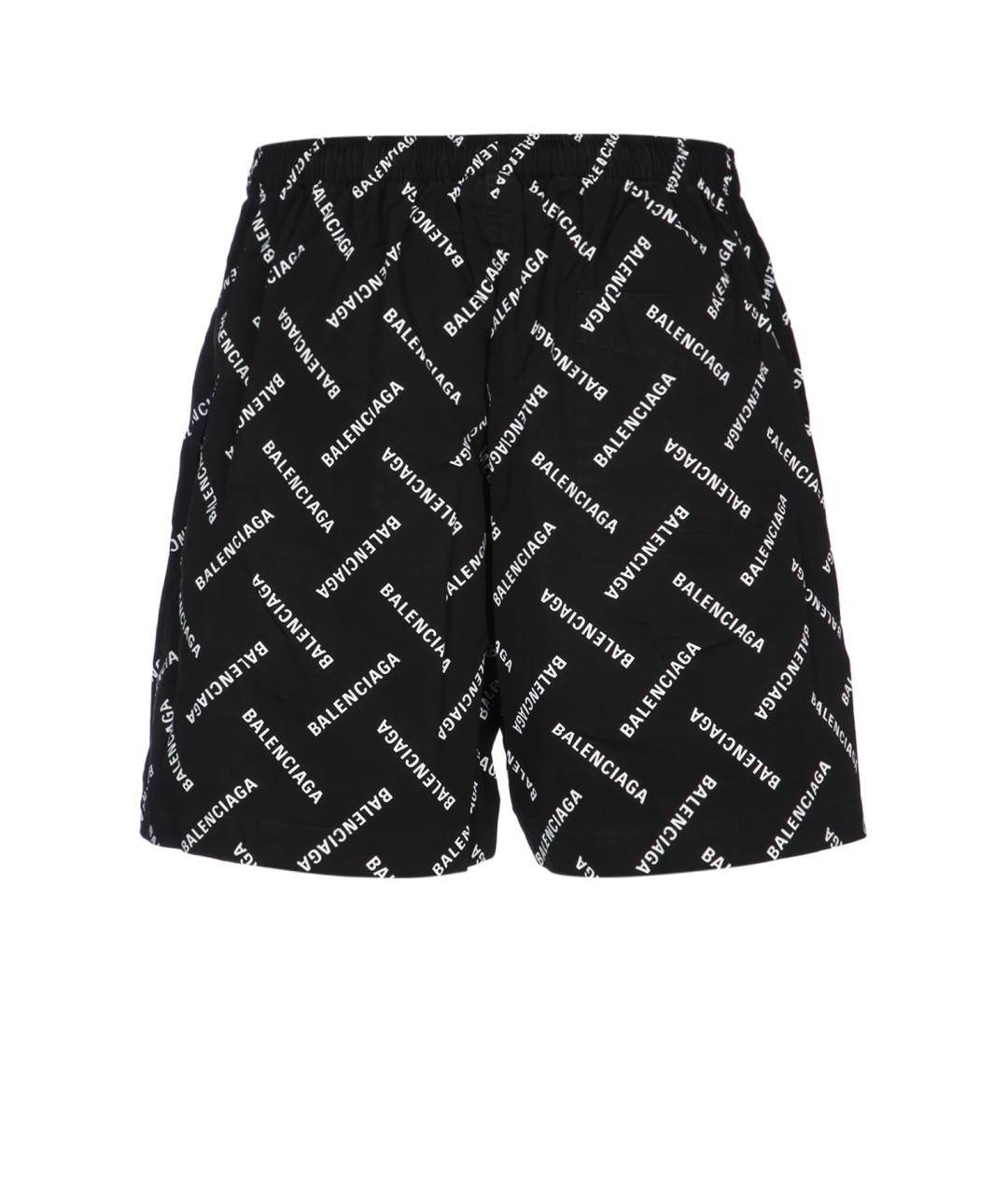 BALENCIAGA Черные хлопковые шорты, фото 2