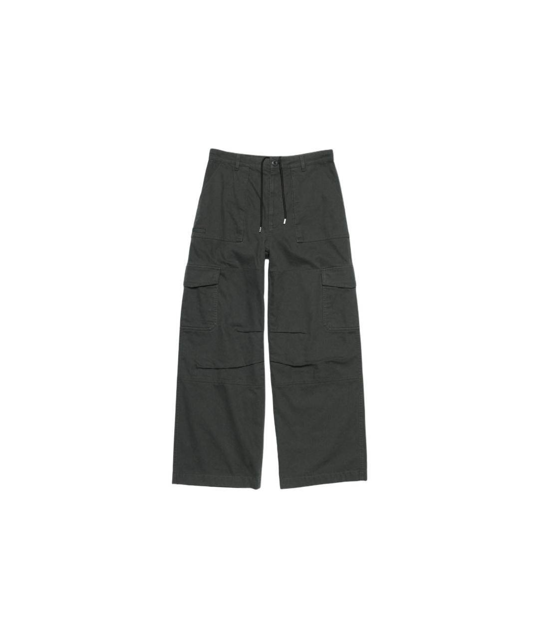 ACNE STUDIOS Серые хлопковые прямые джинсы, фото 1