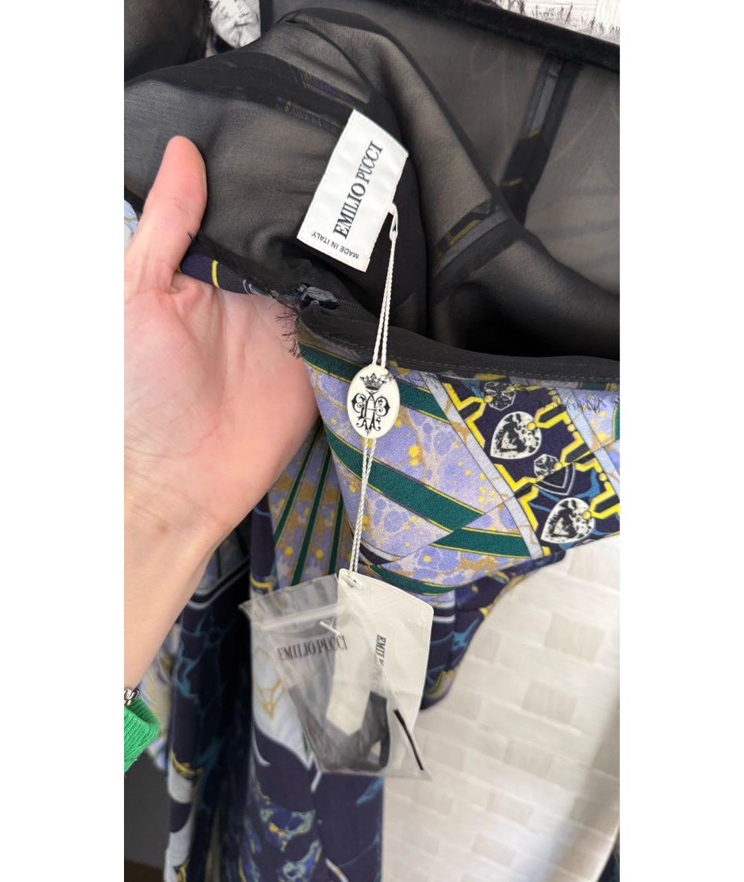 EMILIO PUCCI Мульти повседневное платье, фото 4