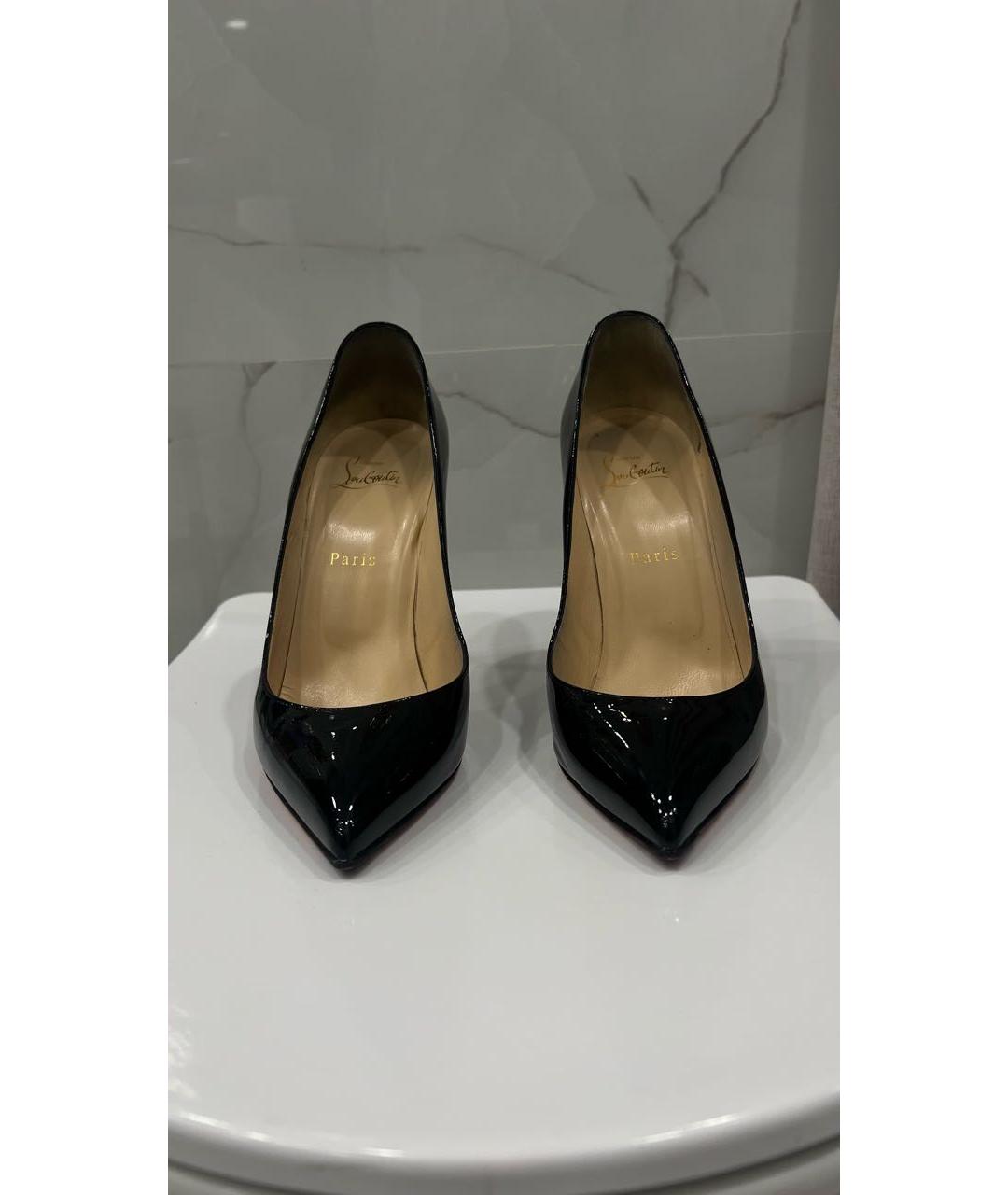 CHRISTIAN LOUBOUTIN Черные туфли из лакированной кожи, фото 2
