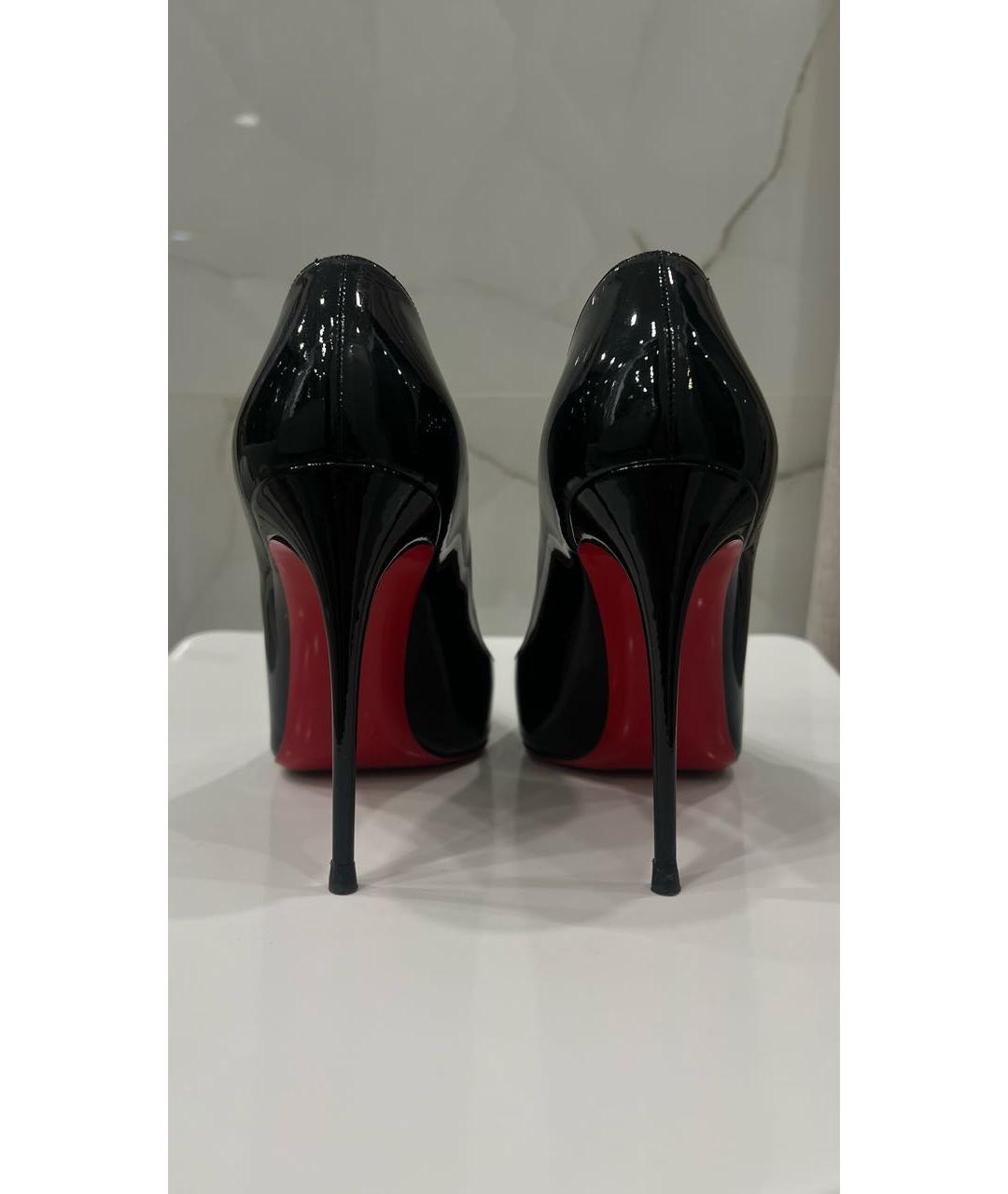 CHRISTIAN LOUBOUTIN Черные туфли из лакированной кожи, фото 4