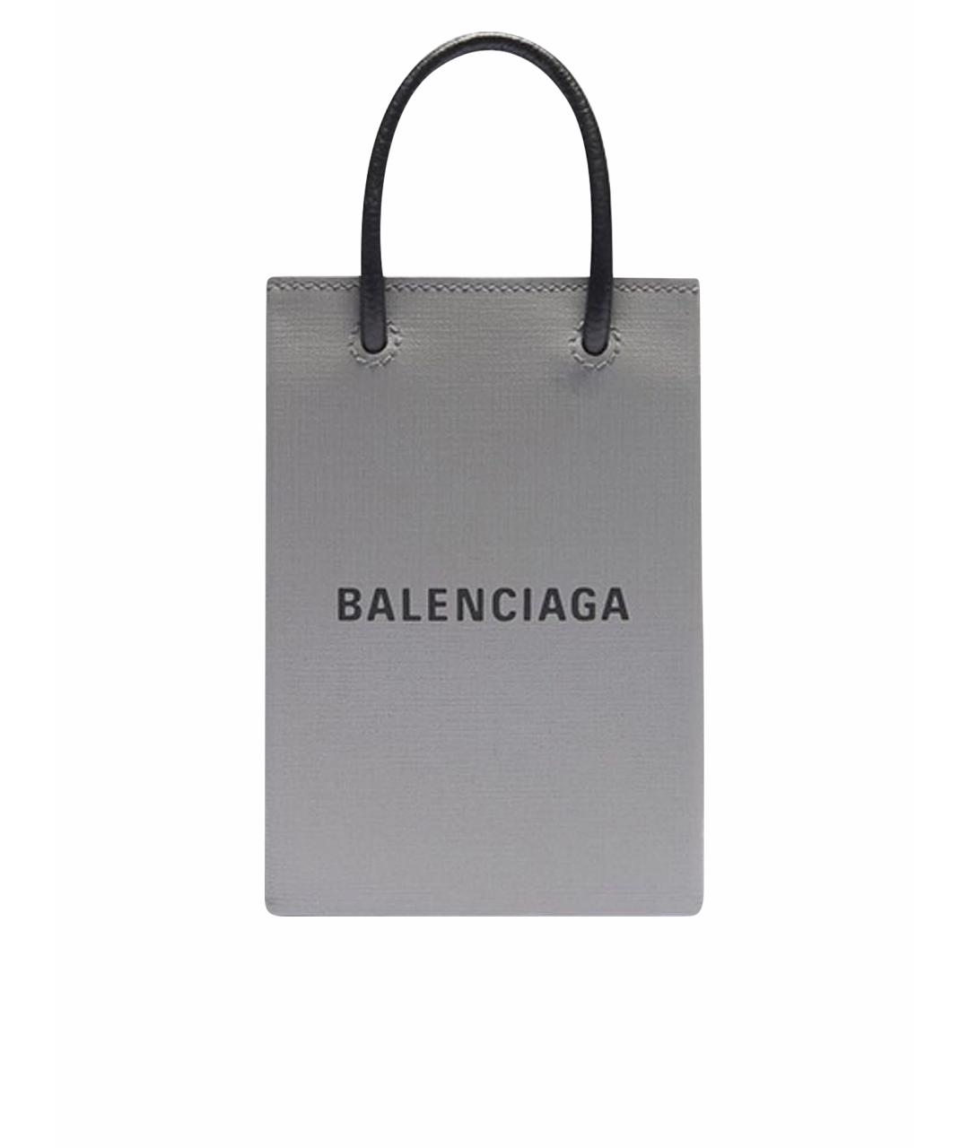 BALENCIAGA Серая сумка через плечо, фото 1