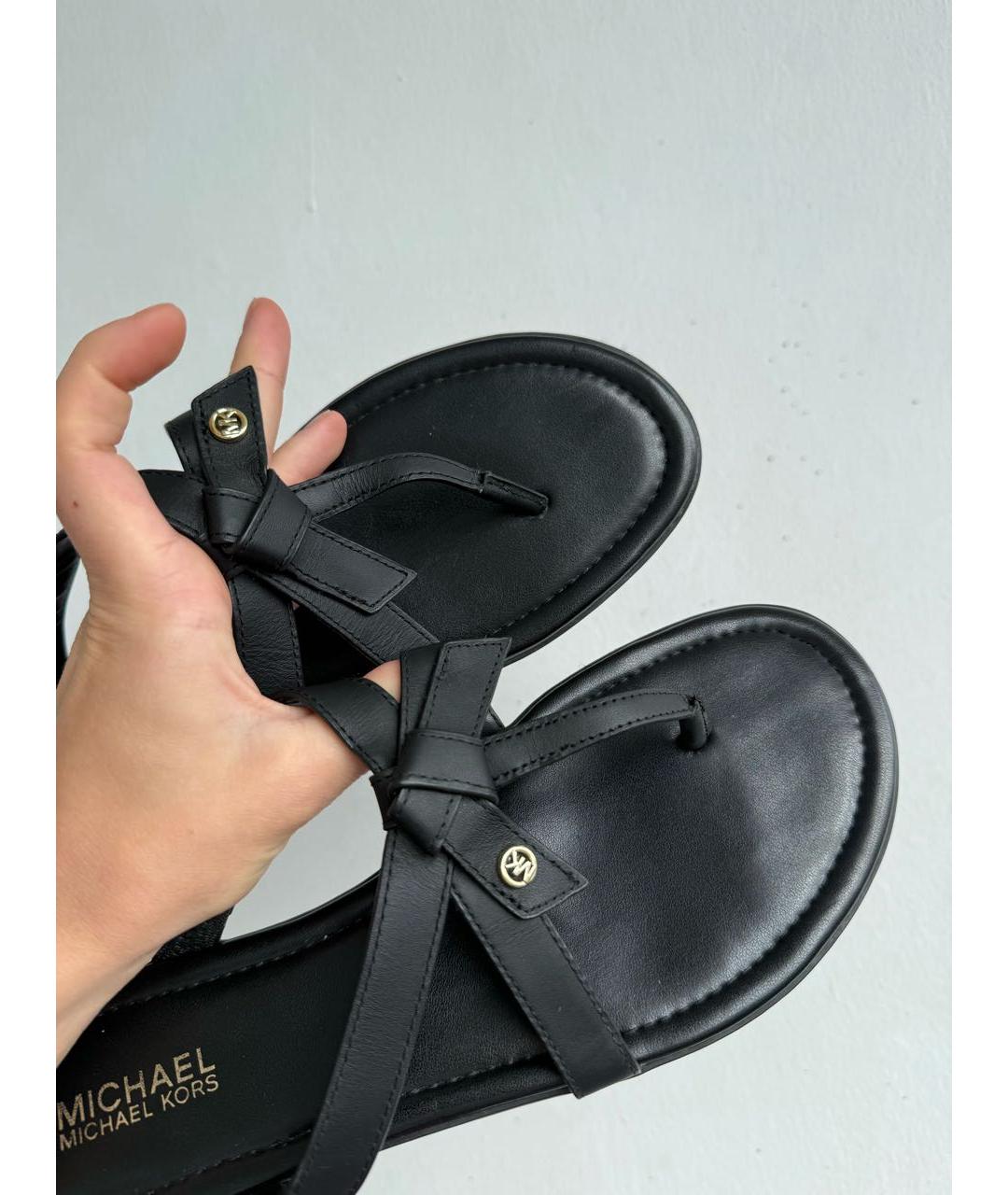 MICHAEL KORS Черные шлепанцы, фото 5