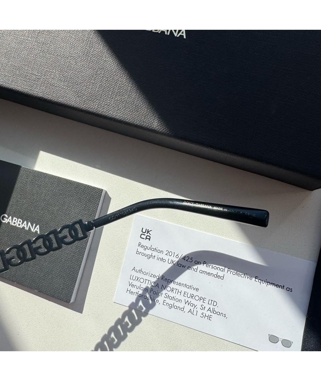 DOLCE&GABBANA Черные солнцезащитные очки, фото 7