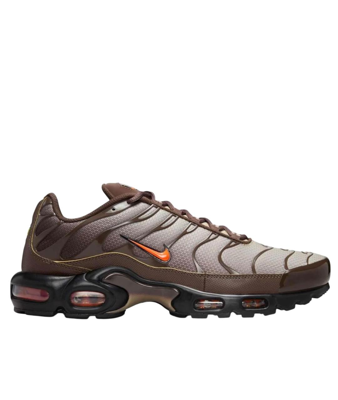 NIKE Коричневые синтетические низкие кроссовки / кеды, фото 9
