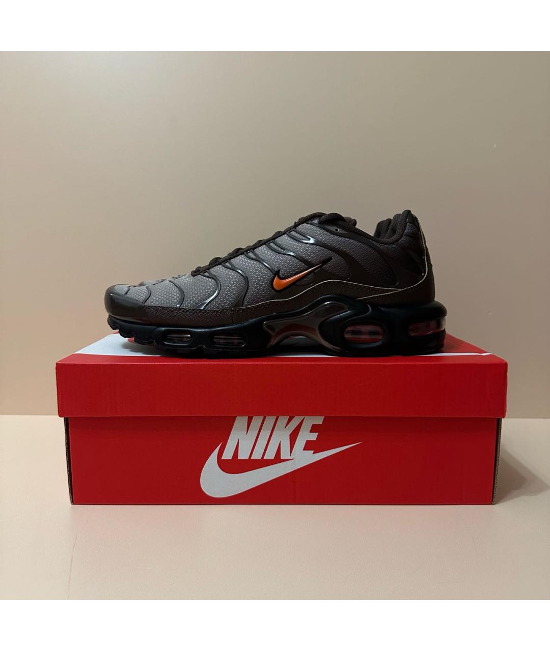 NIKE Коричневые синтетические низкие кроссовки / кеды, фото 2