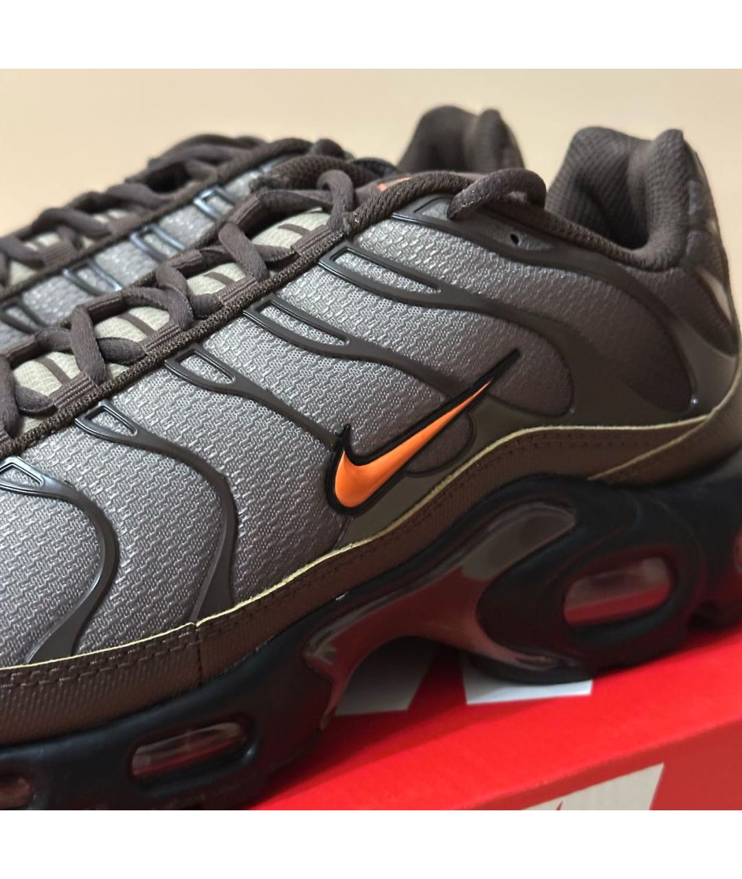 NIKE Коричневые синтетические низкие кроссовки / кеды, фото 6