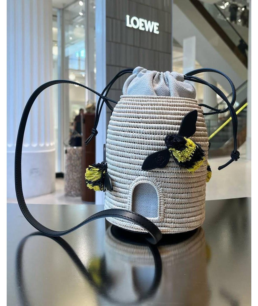 LOEWE Бежевая сумка тоут, фото 6