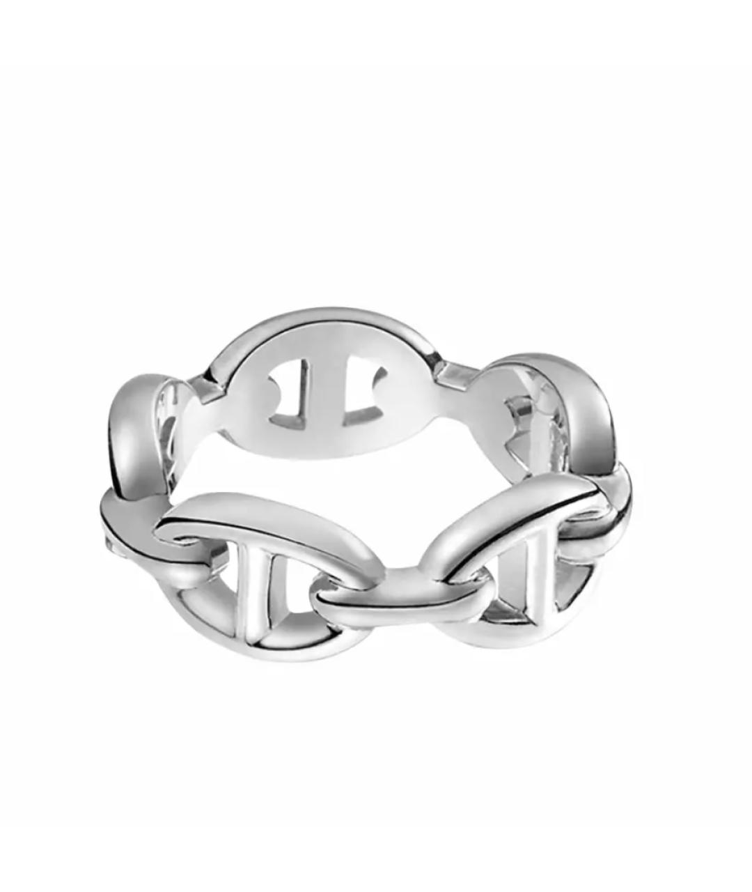 HERMES Серебряное металлическое кольцо, фото 3