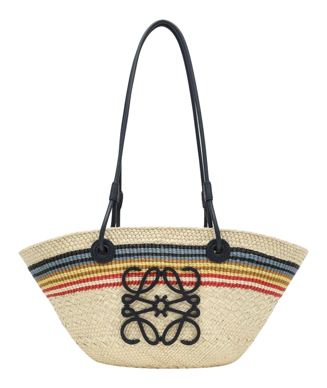 LOEWE Бежевая сумка тоут, фото 1
