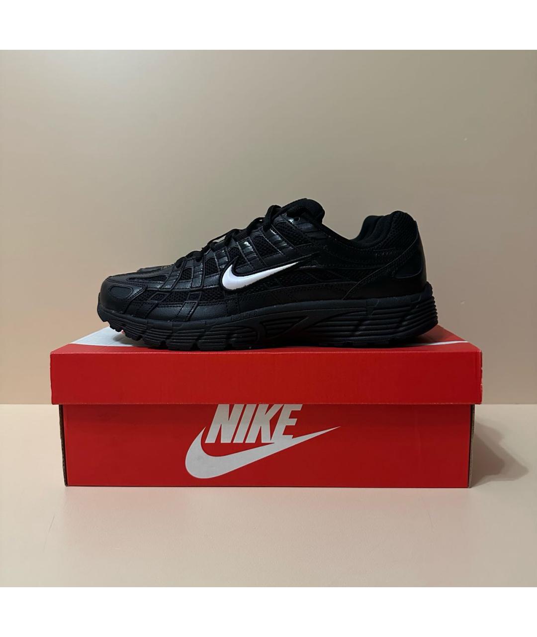NIKE Черные текстильные низкие кроссовки / кеды, фото 2