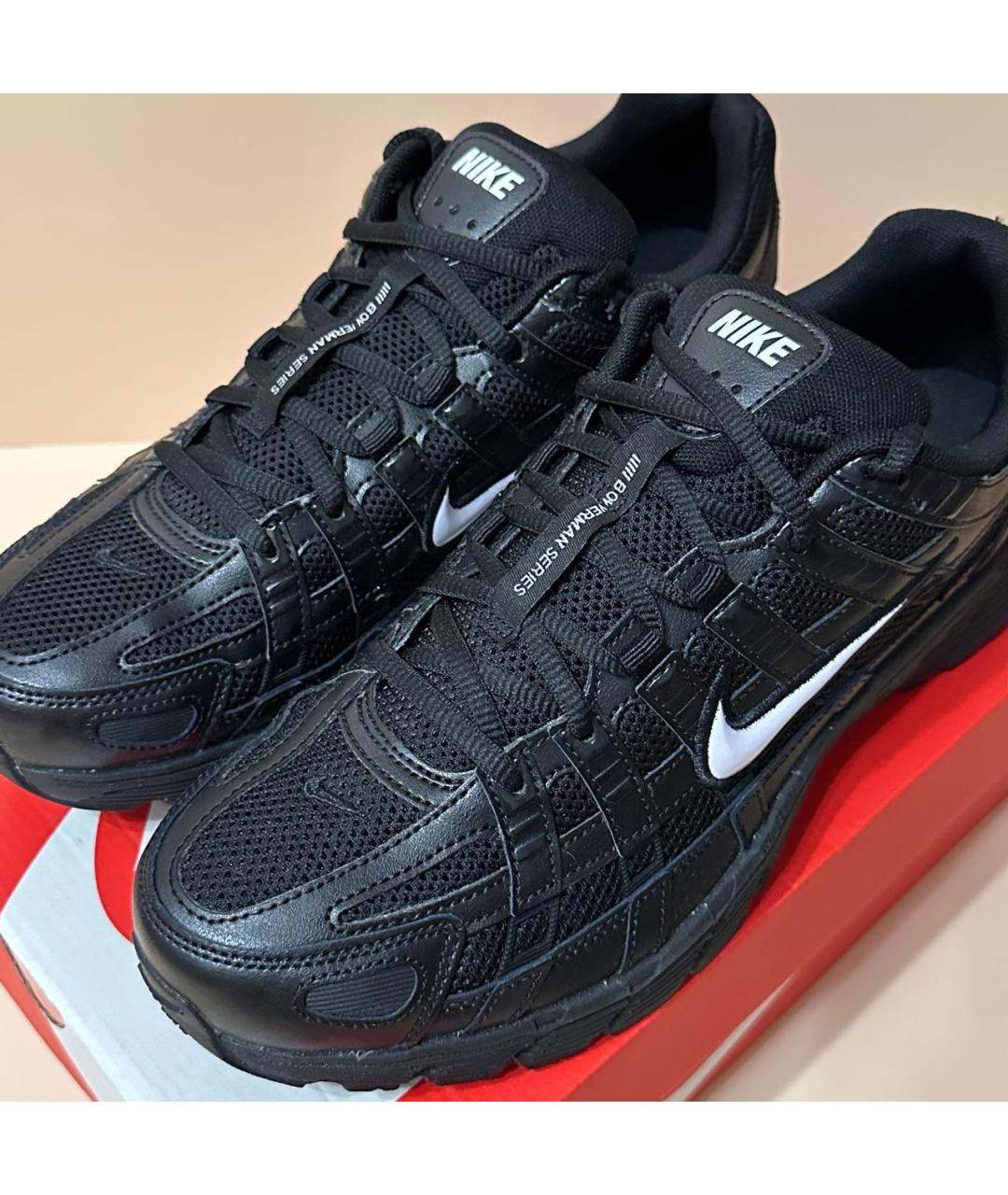 NIKE Черные текстильные низкие кроссовки / кеды, фото 6