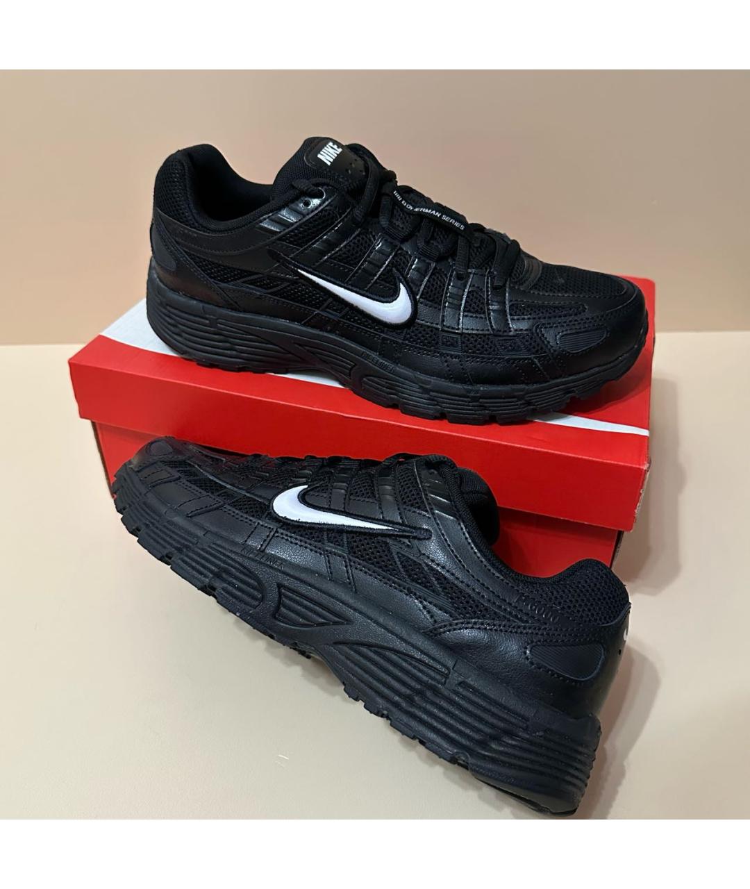 NIKE Черные текстильные низкие кроссовки / кеды, фото 8