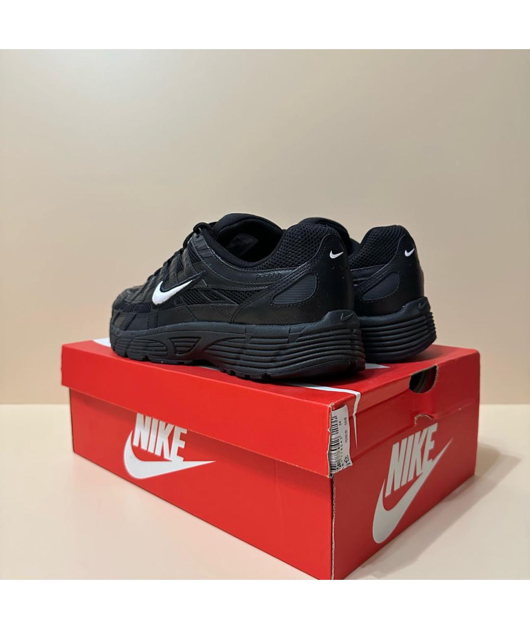 NIKE Черные текстильные низкие кроссовки / кеды, фото 4