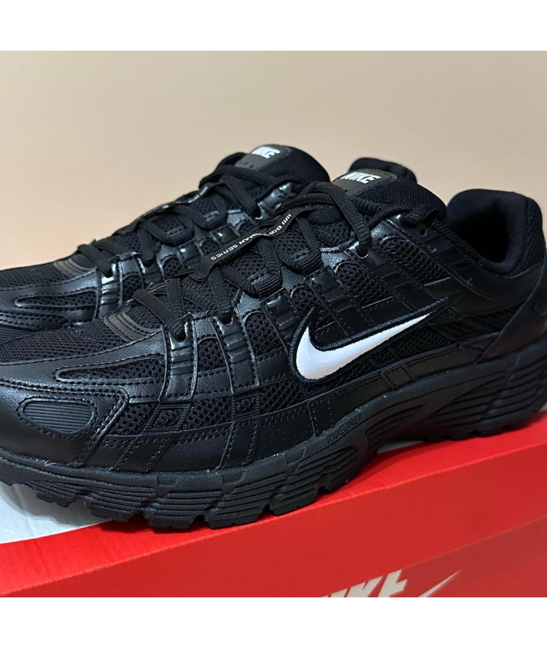 NIKE Черные текстильные низкие кроссовки / кеды, фото 5