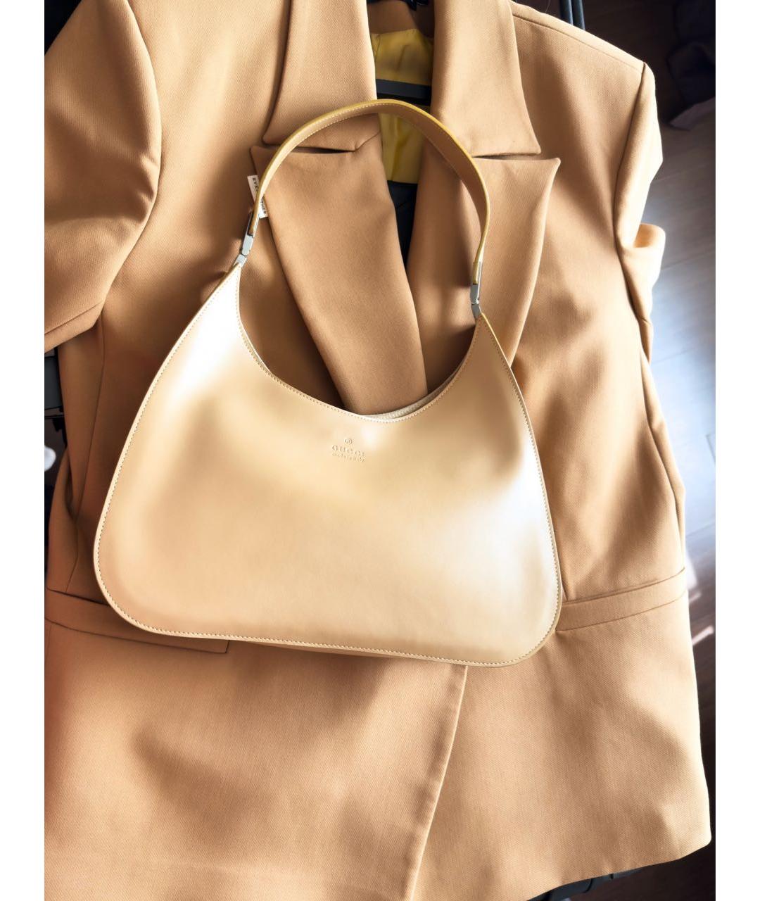GUCCI Коричневая кожаная сумка с короткими ручками, фото 8