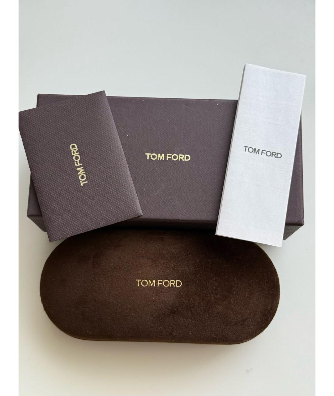 TOM FORD Антрацитовые пластиковые солнцезащитные очки, фото 4