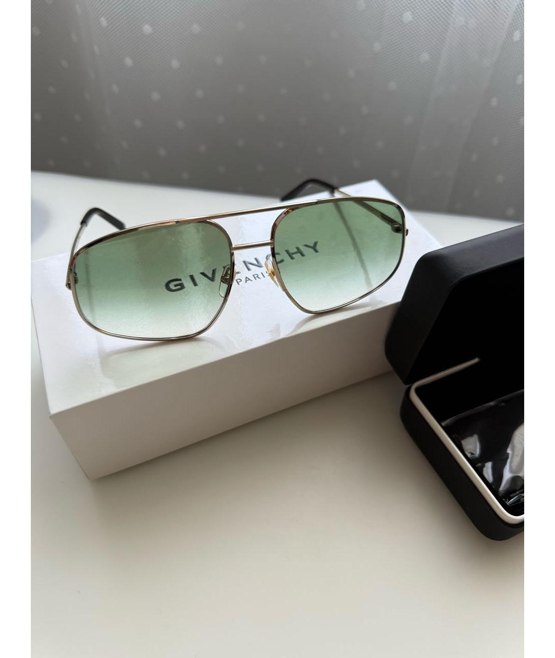 GIVENCHY Серебряные металлические солнцезащитные очки, фото 6