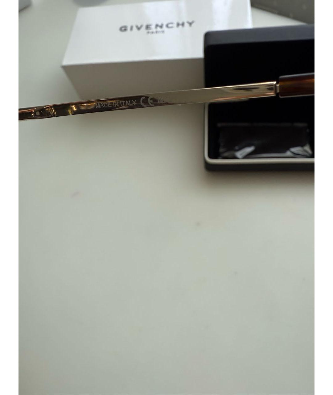 GIVENCHY Серебряные металлические солнцезащитные очки, фото 5