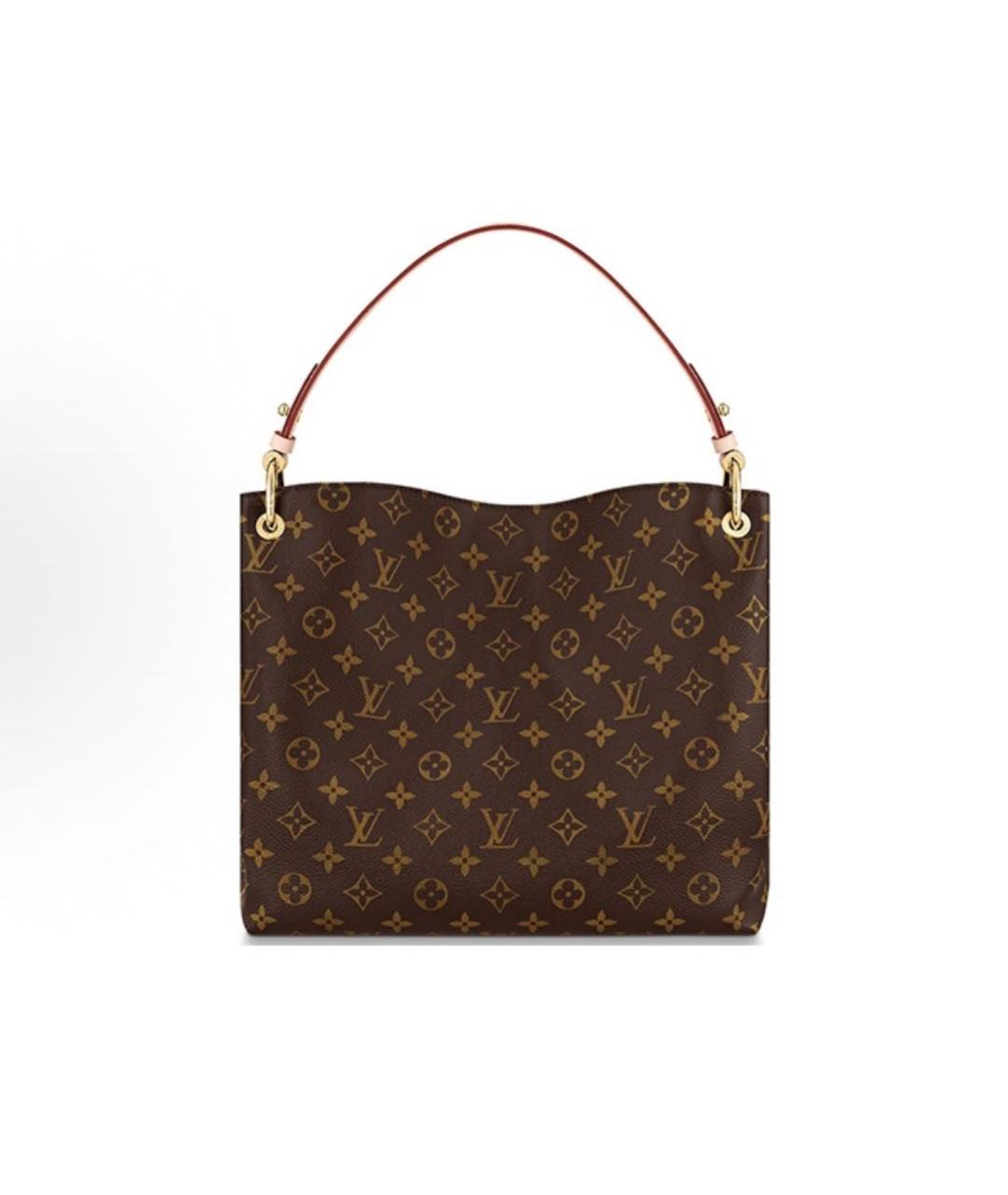 LOUIS VUITTON Коричневая сумка тоут, фото 3