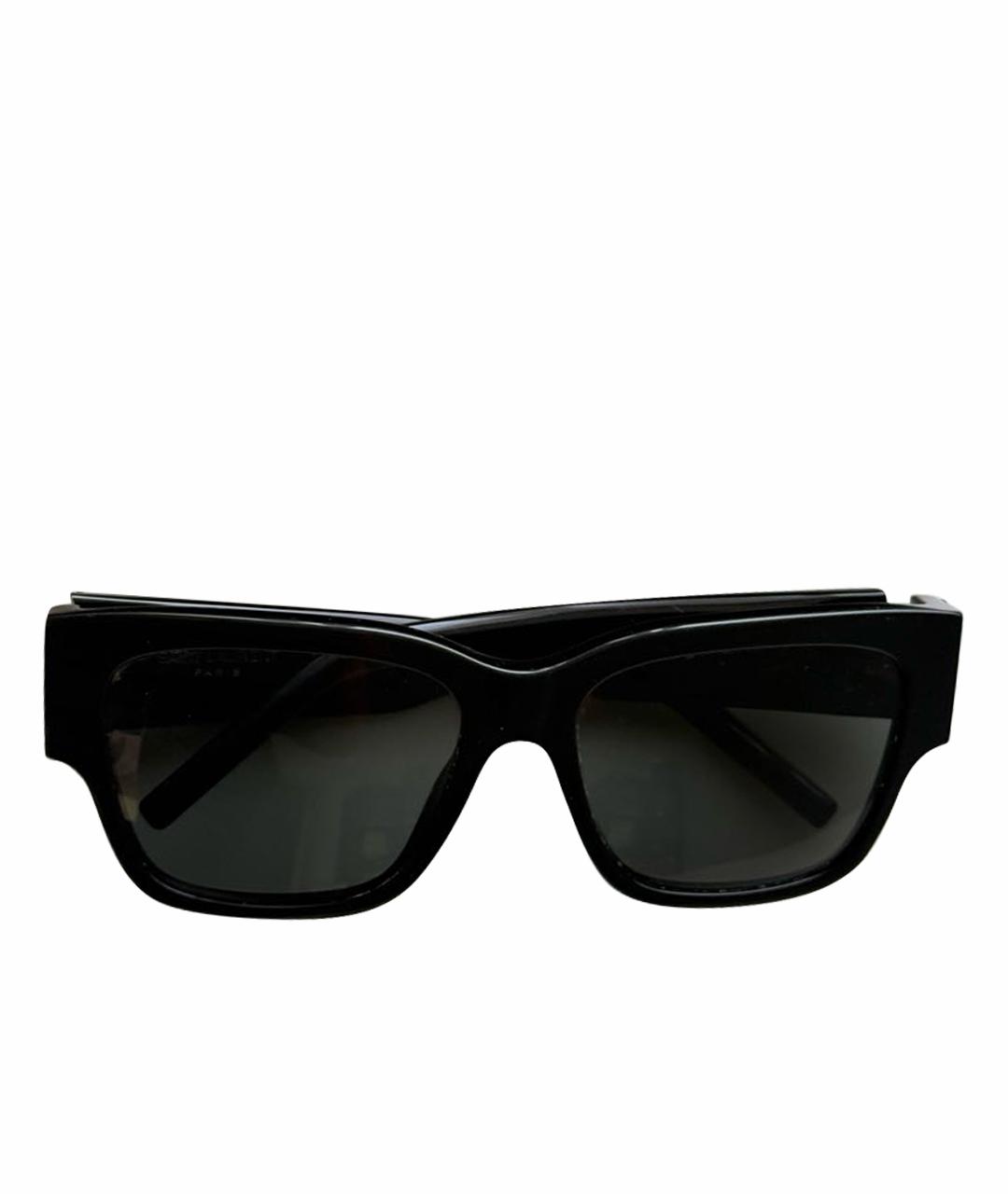SAINT LAURENT Черные пластиковые солнцезащитные очки, фото 1