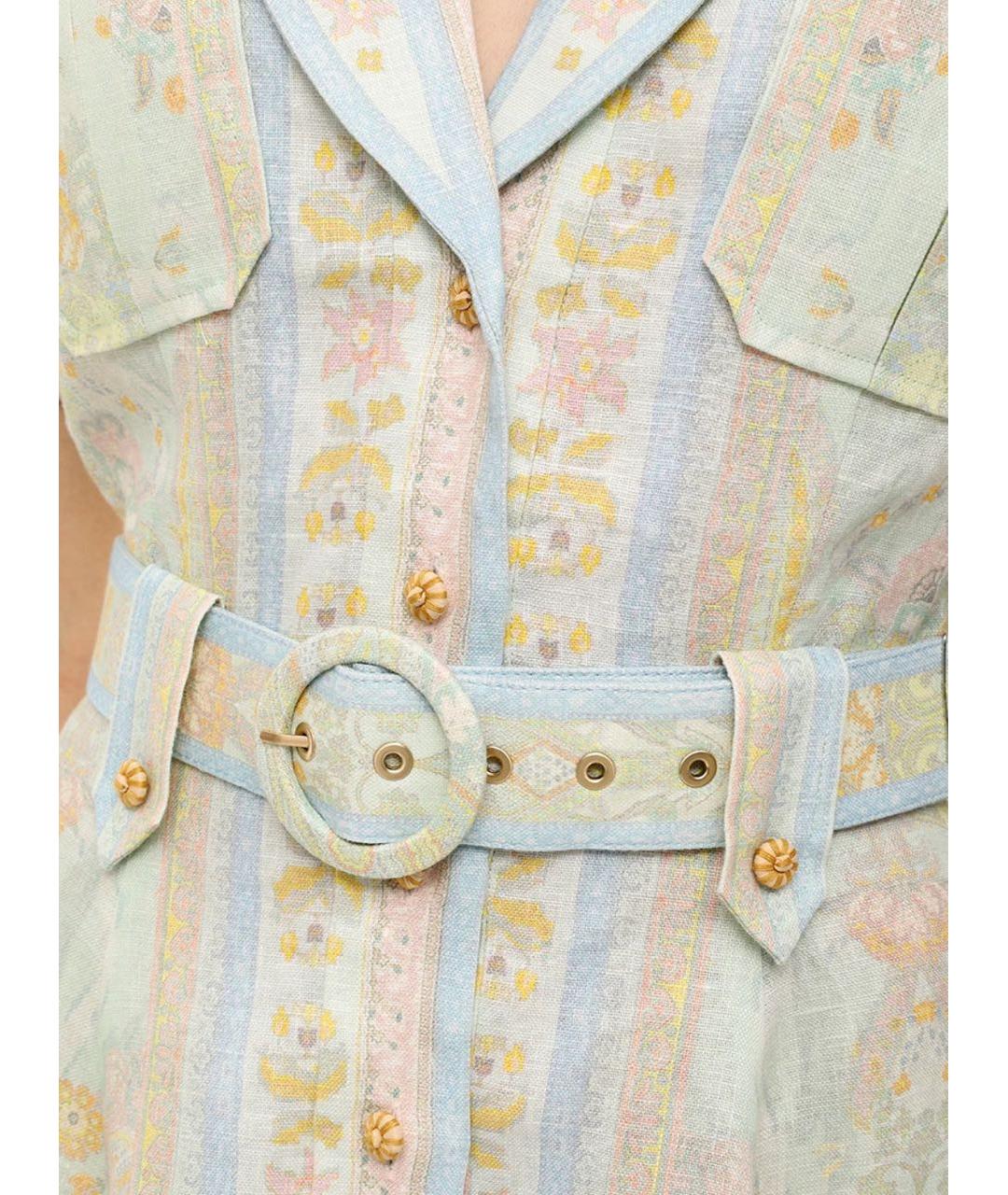 ZIMMERMANN Льняное коктейльное платье, фото 5