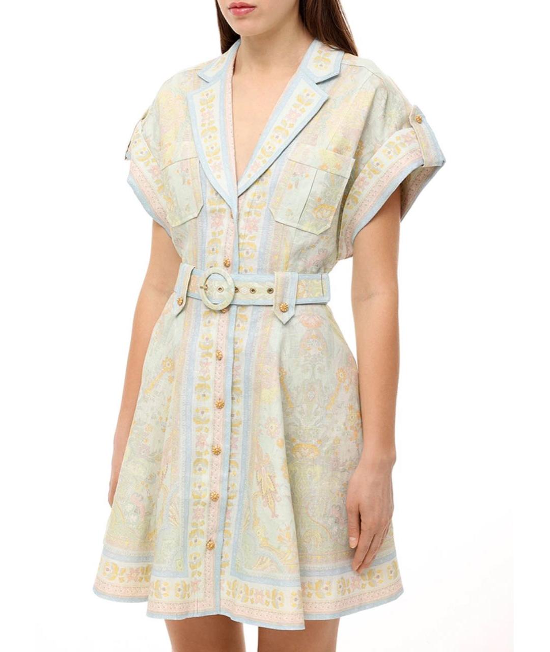 ZIMMERMANN Льняное коктейльное платье, фото 4