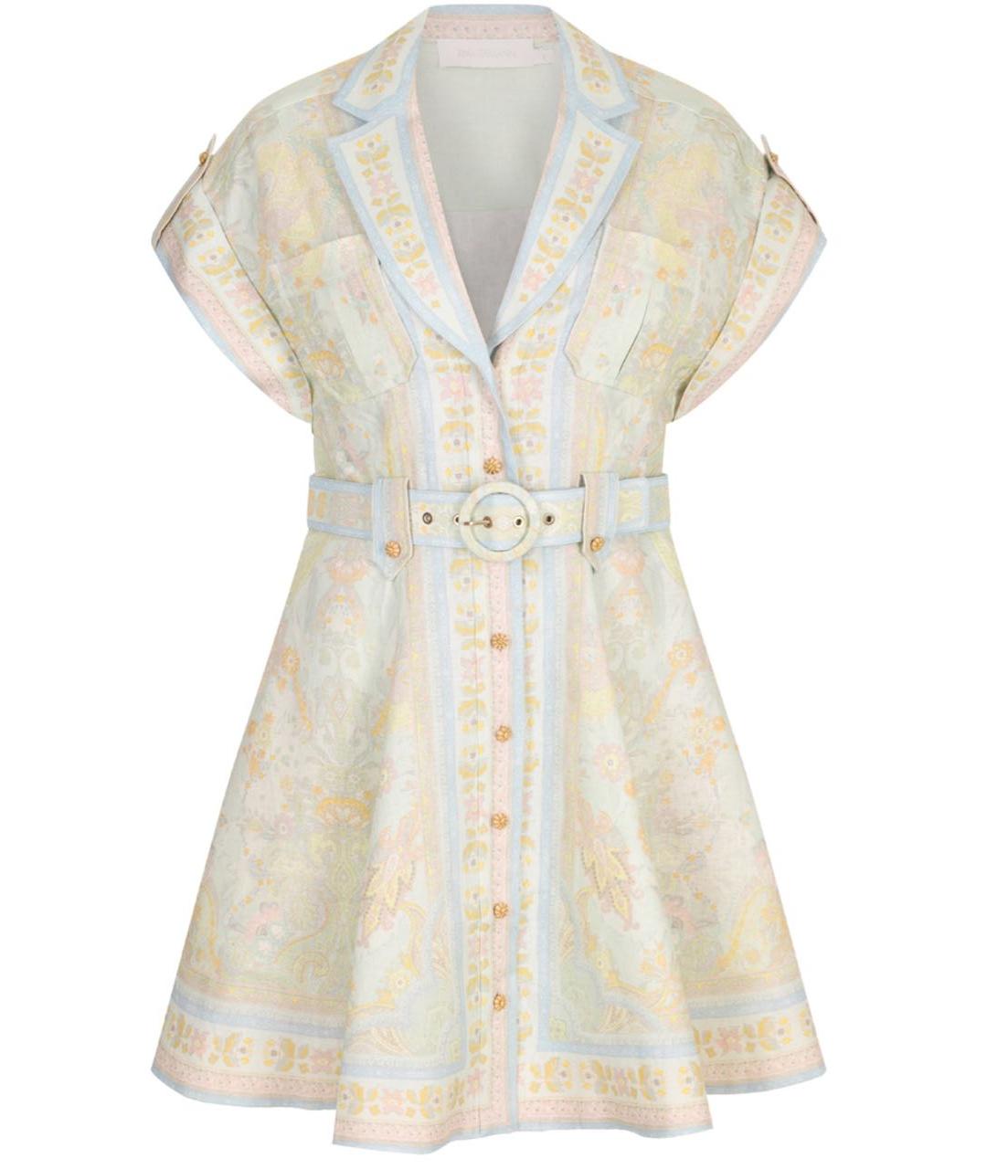 ZIMMERMANN Льняное коктейльное платье, фото 1
