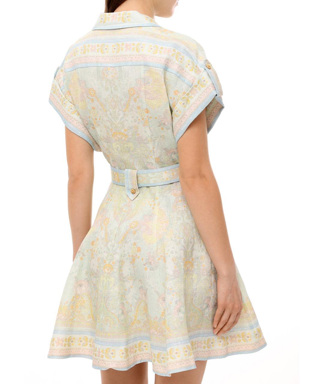 ZIMMERMANN Льняное коктейльное платье, фото 3