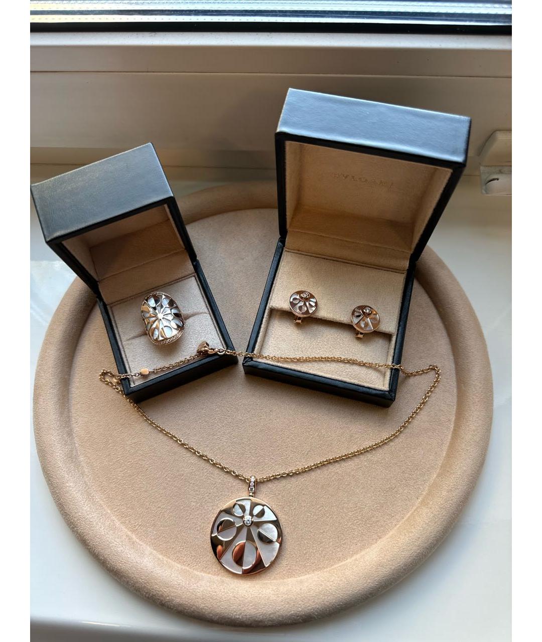 BVLGARI Золотой комплект из розового золота, фото 4