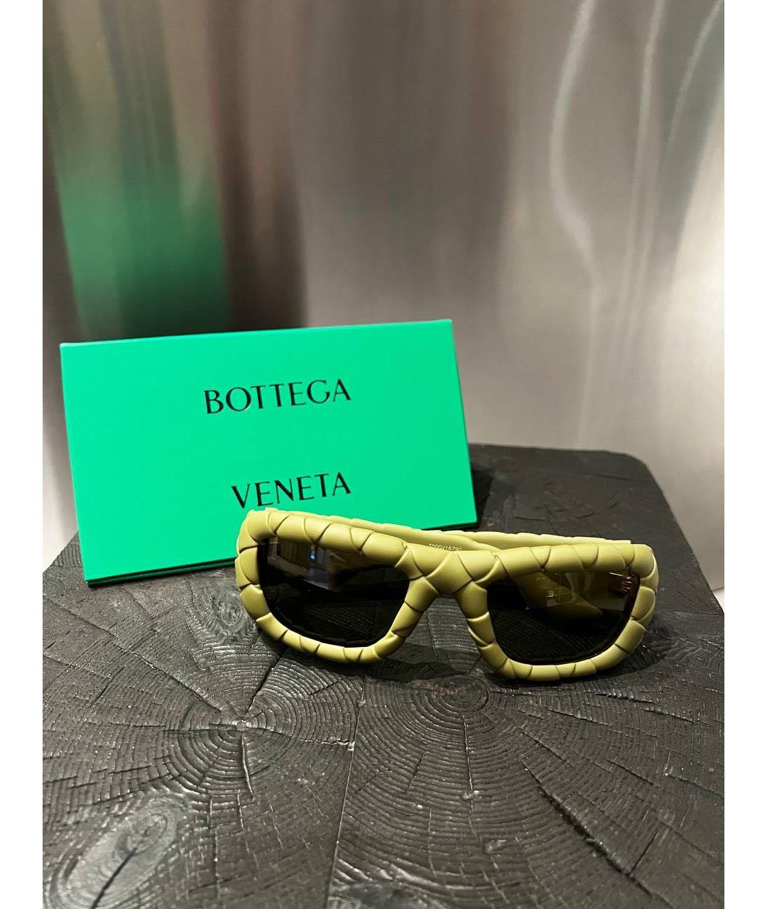 BOTTEGA VENETA Хаки солнцезащитные очки, фото 3