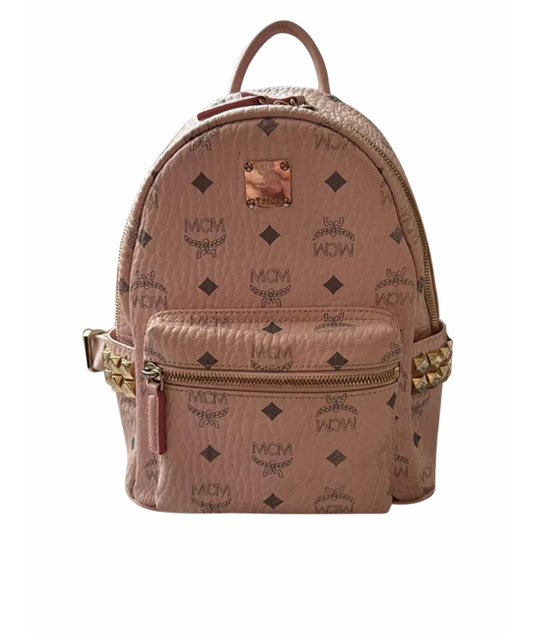 MCM Розовый рюкзак из искусственной кожи, фото 1