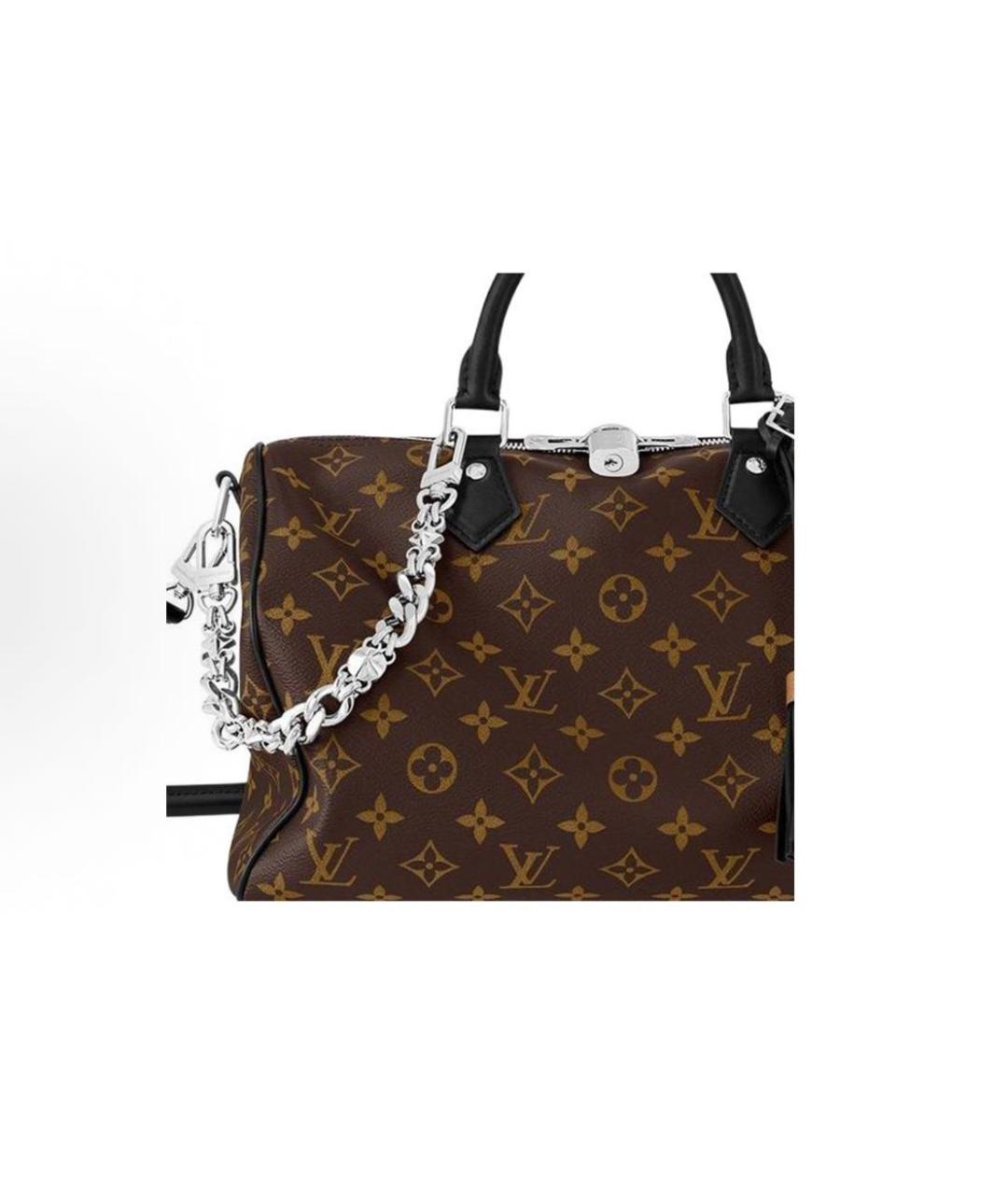 LOUIS VUITTON Коричневая сумка с короткими ручками, фото 3