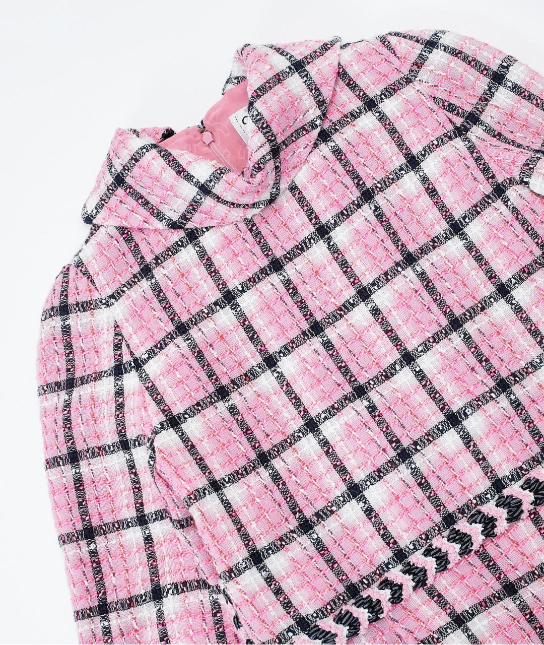 CHANEL Розовое хлопковое повседневное платье, фото 3