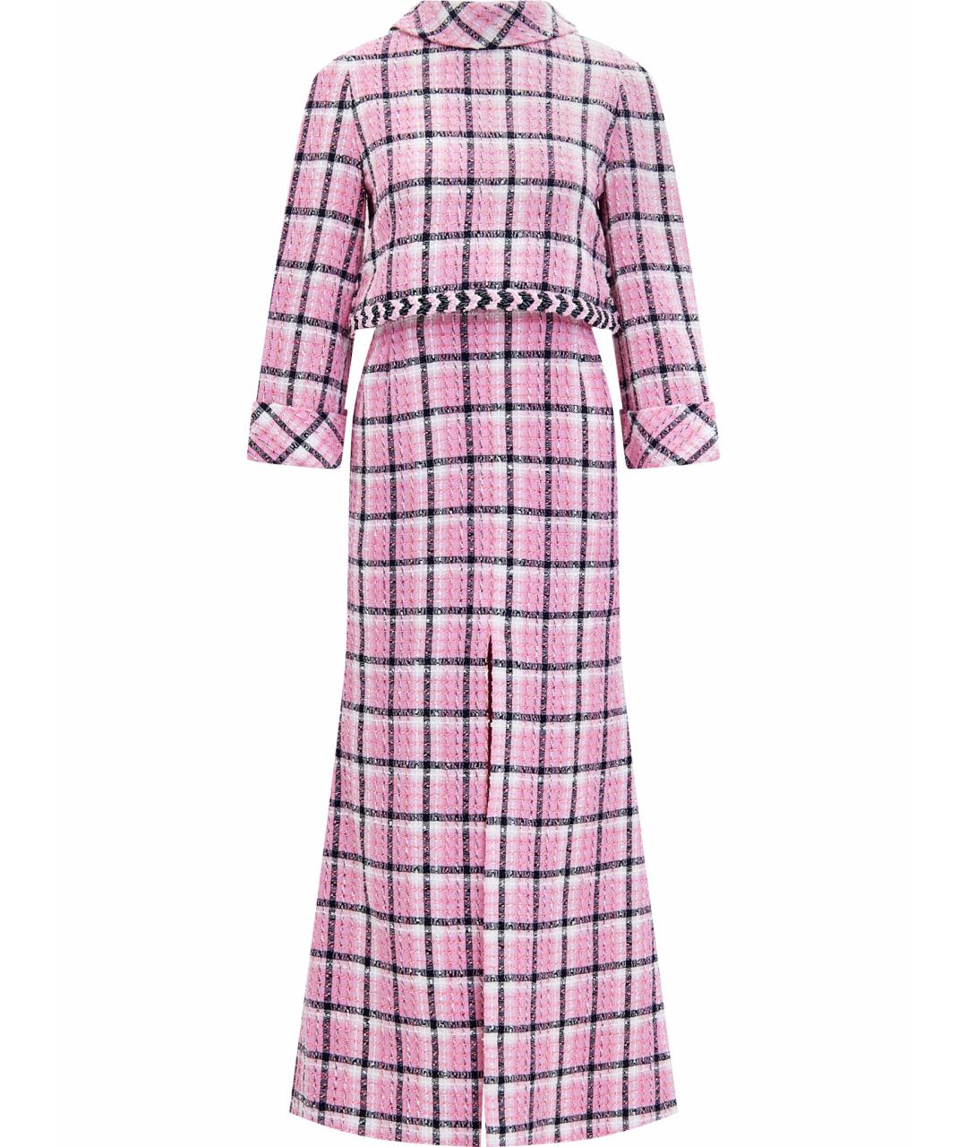 CHANEL Розовое хлопковое повседневное платье, фото 1